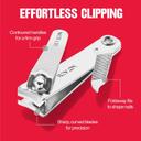 Revlon Nail Clipper 1 Count - File & Curved Blade for Accurate, Easy Trimming & Grooming 3