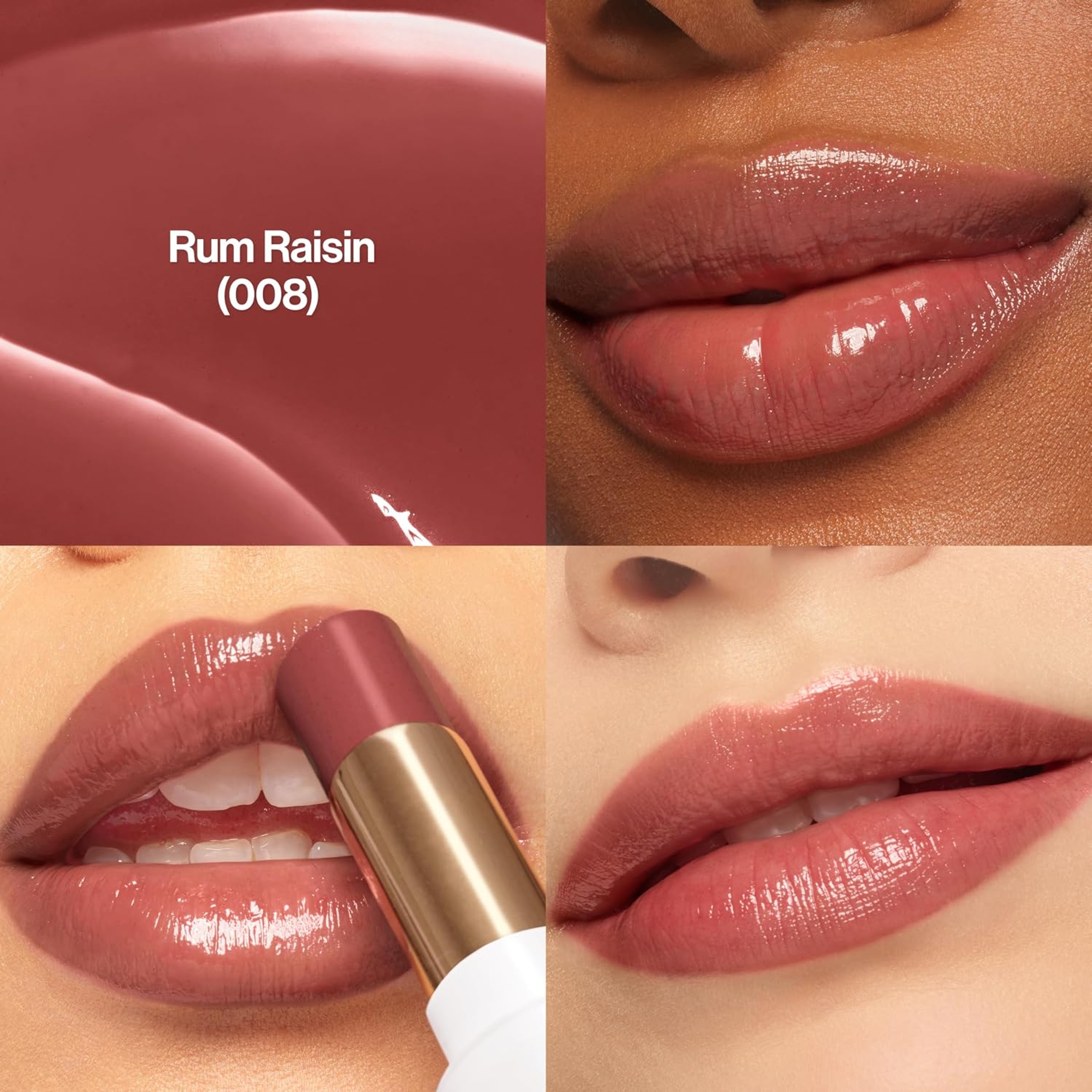 Revlon Super Lustrous Glass Shine Balm, 008 Rum Raisin, 0.11 oz - Sheer Glossy Tinted Lip Balm with Hyaluronic Acid 2