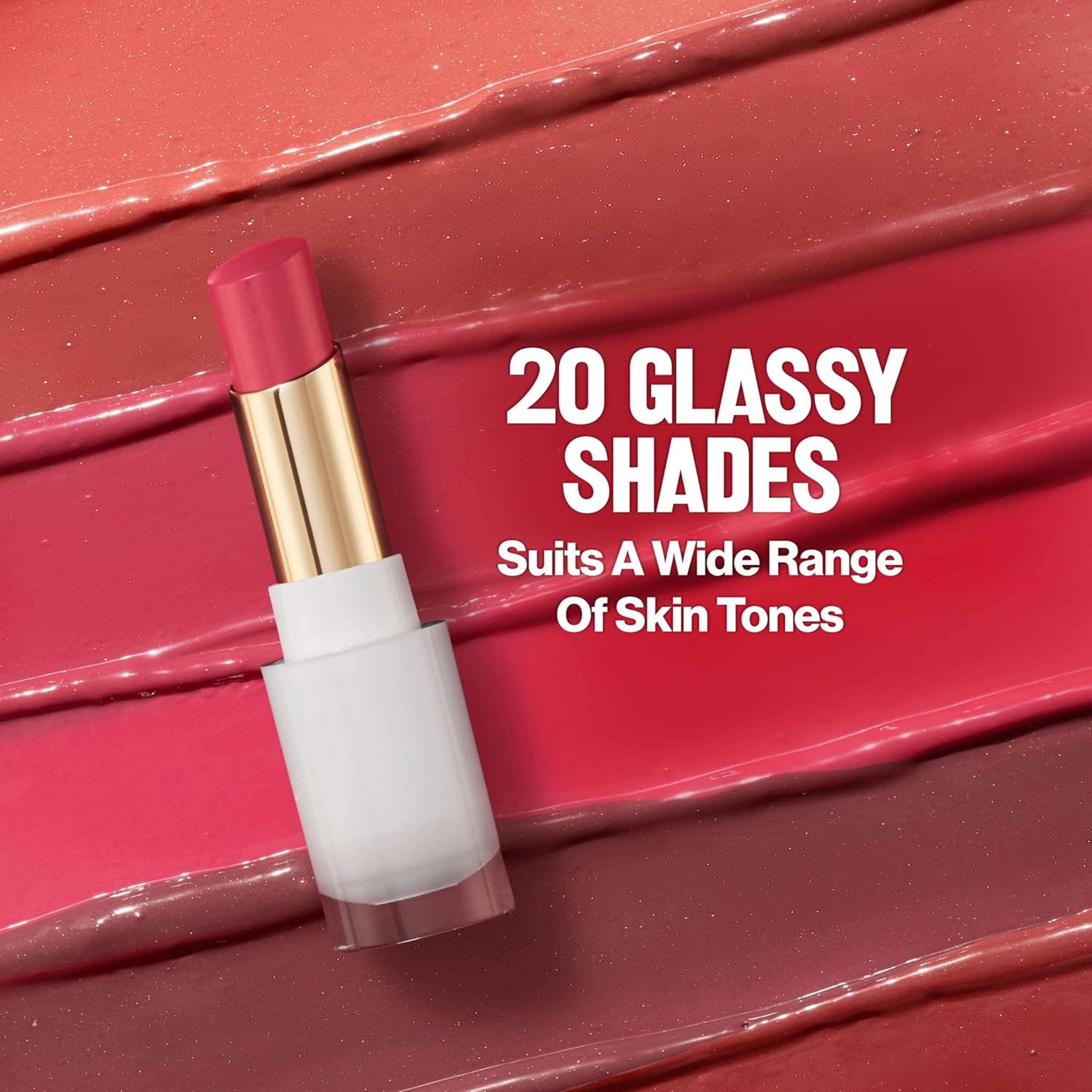 Revlon Super Lustrous Glass Shine Balm, 008 Rum Raisin, 0.11 oz - Sheer Glossy Tinted Lip Balm with Hyaluronic Acid 8