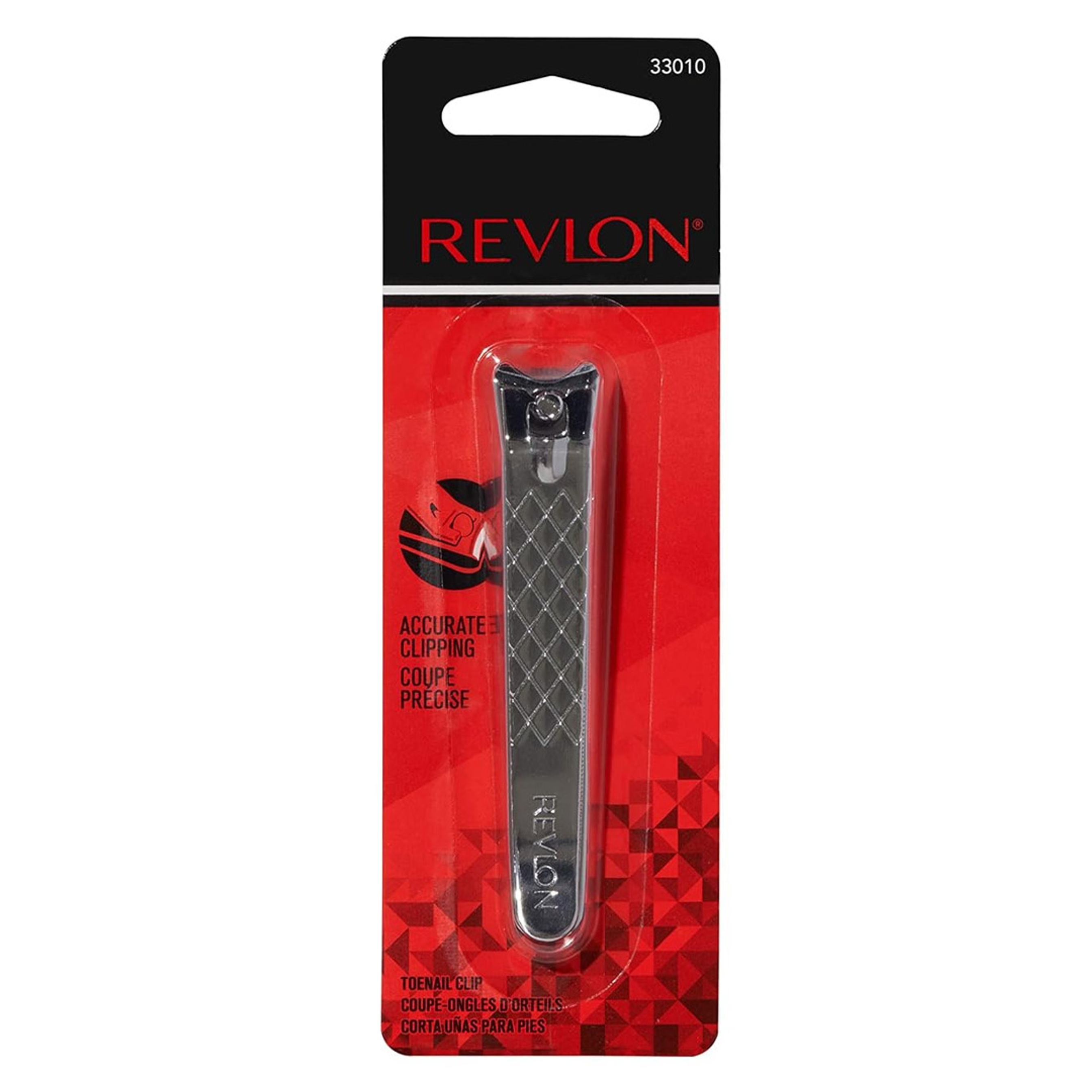 Revlon Toenail Clipper, Silver, 1 Count - withFile & Curved Blade for Accurate, Easy Trimming & Grooming 8