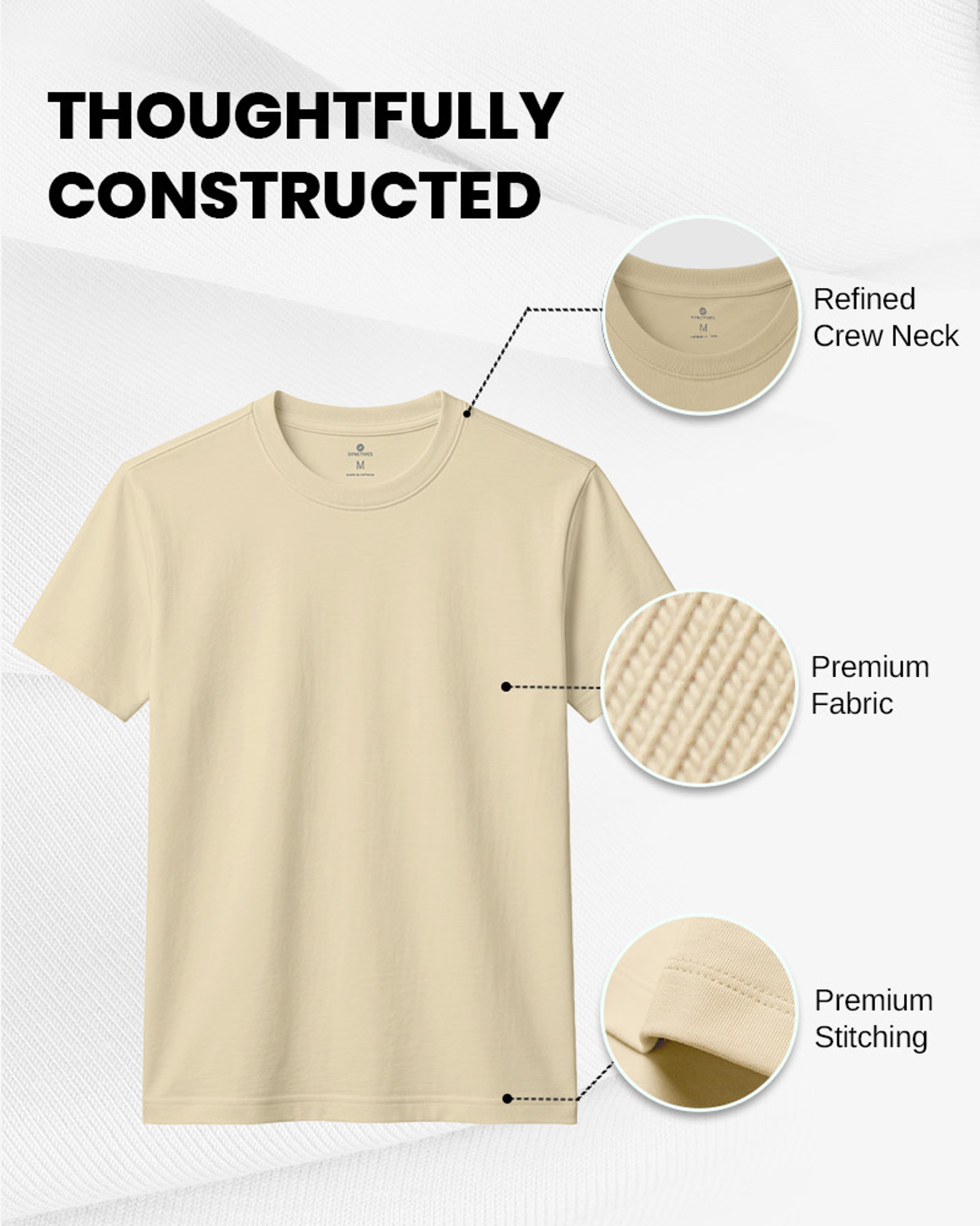[Supima Cotton] Synctives Men's Classic Fit T-shirt 5