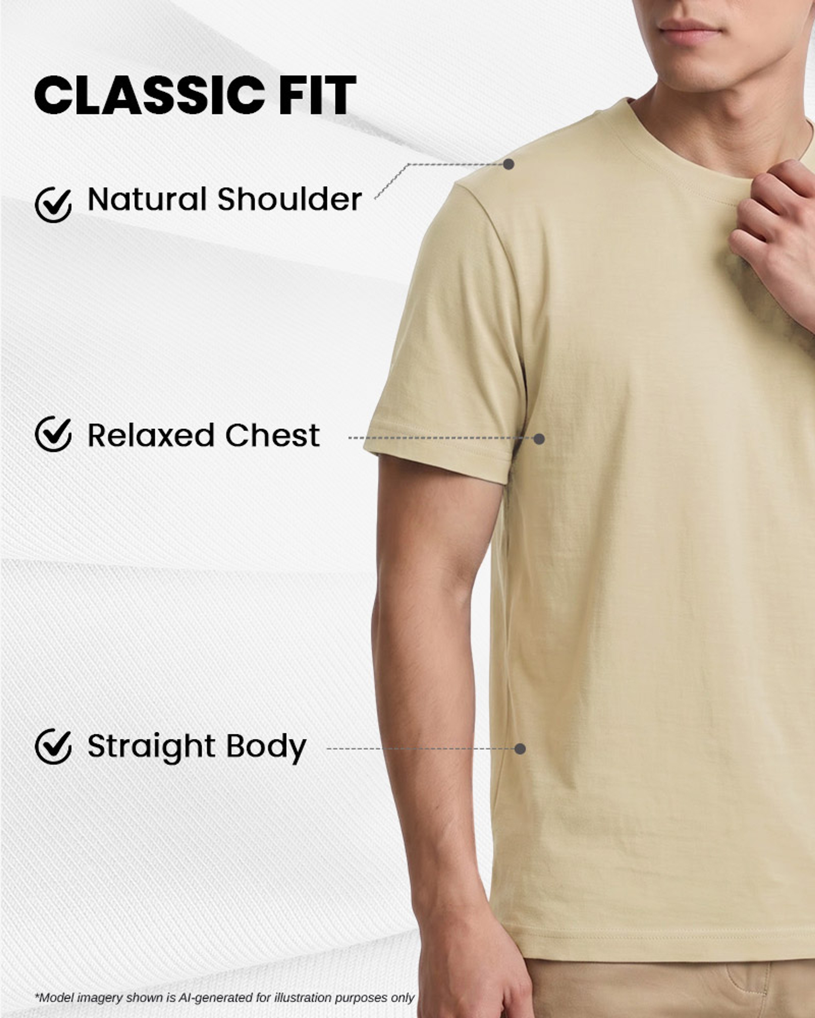[Supima Cotton] Synctives Men's Classic Fit T-shirt 7