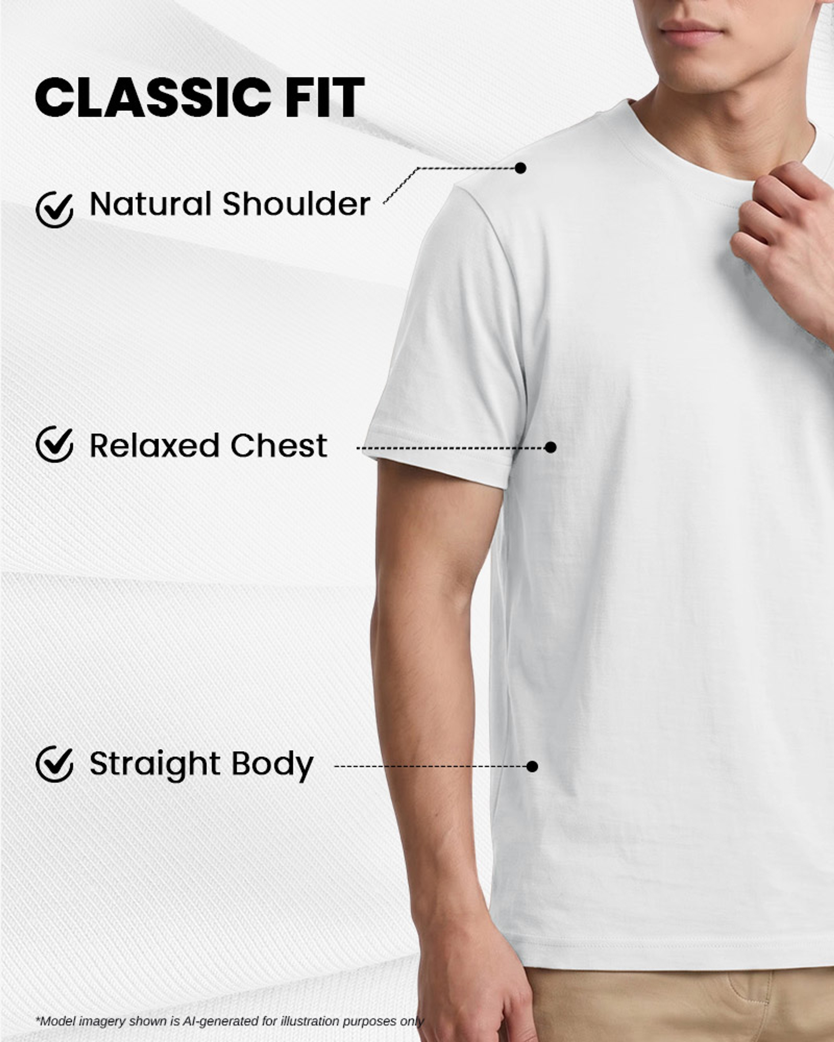 [Supima Cotton] Synctives Men's Classic Fit T-shirt 7