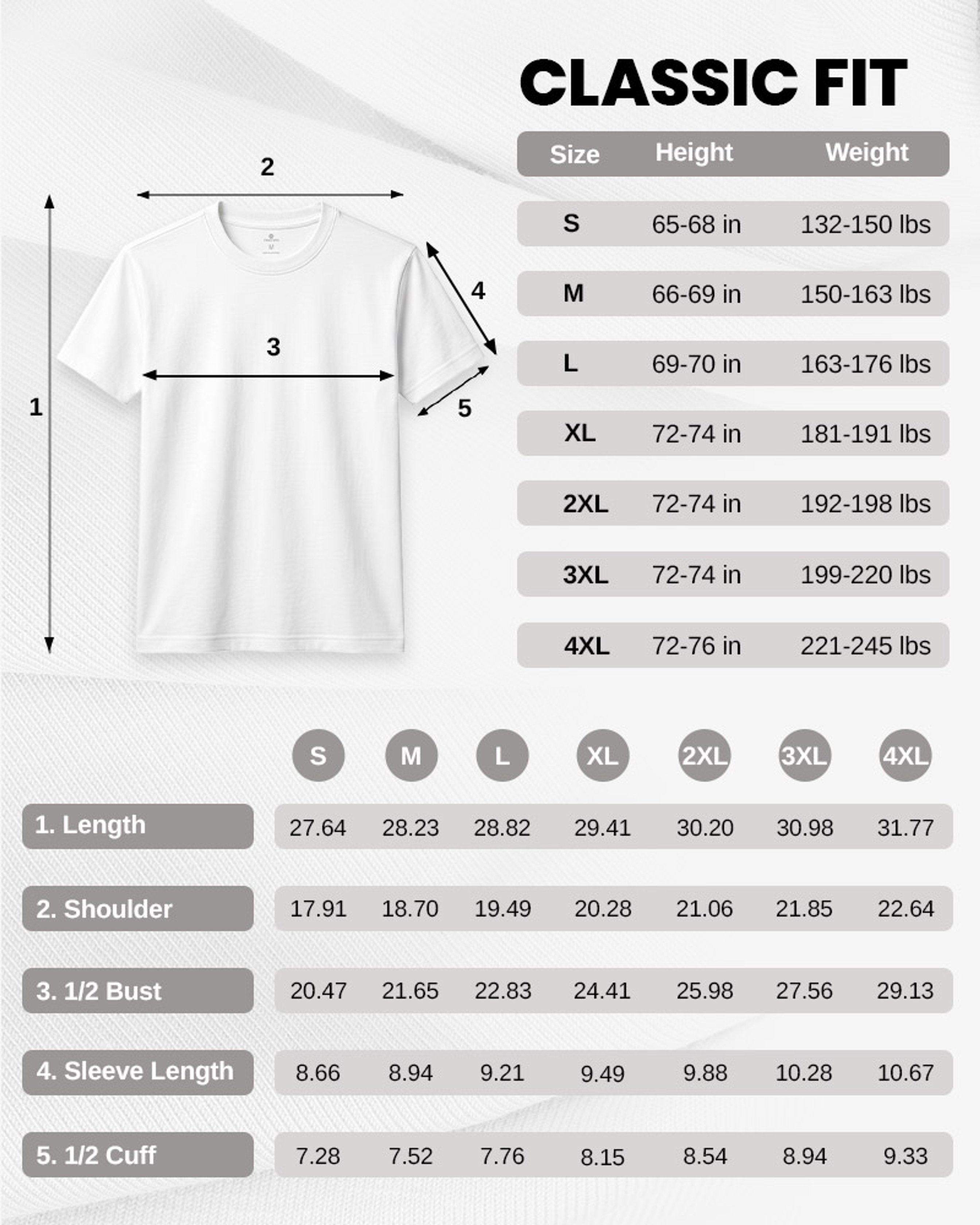 [Supima Cotton] Synctives Men's Classic Fit T-shirt 9