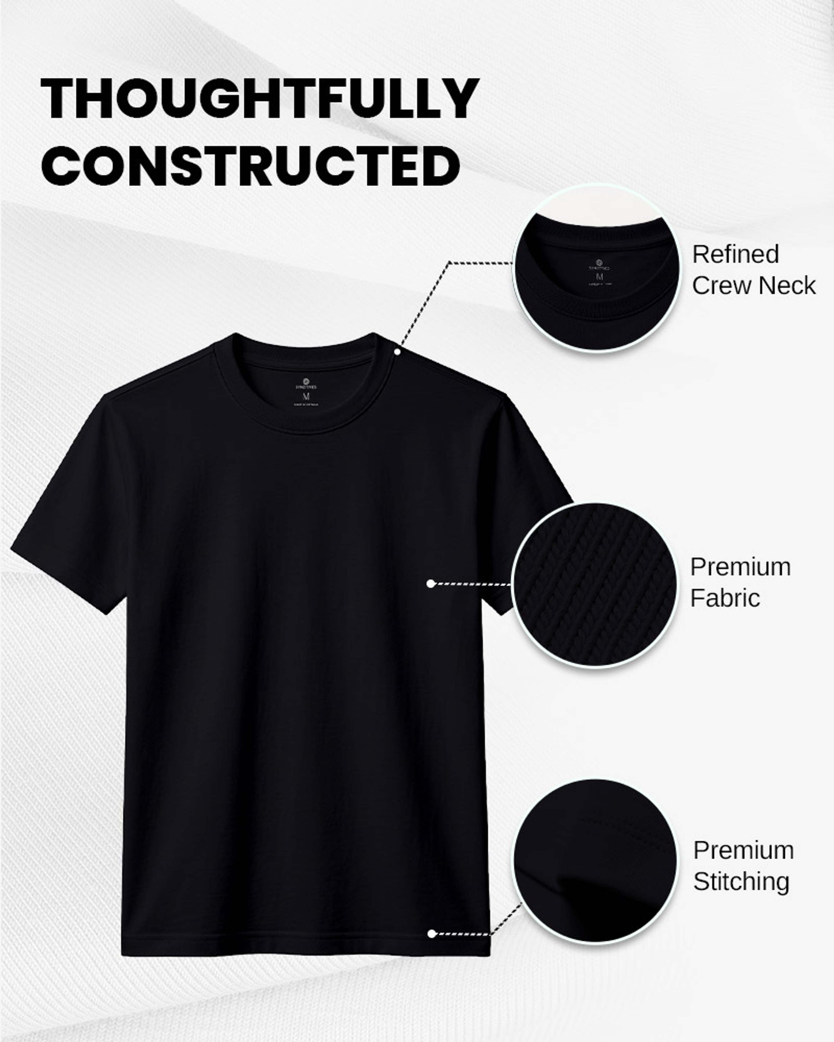 [Supima Cotton] Synctives Men's Classic Fit T-shirt 5