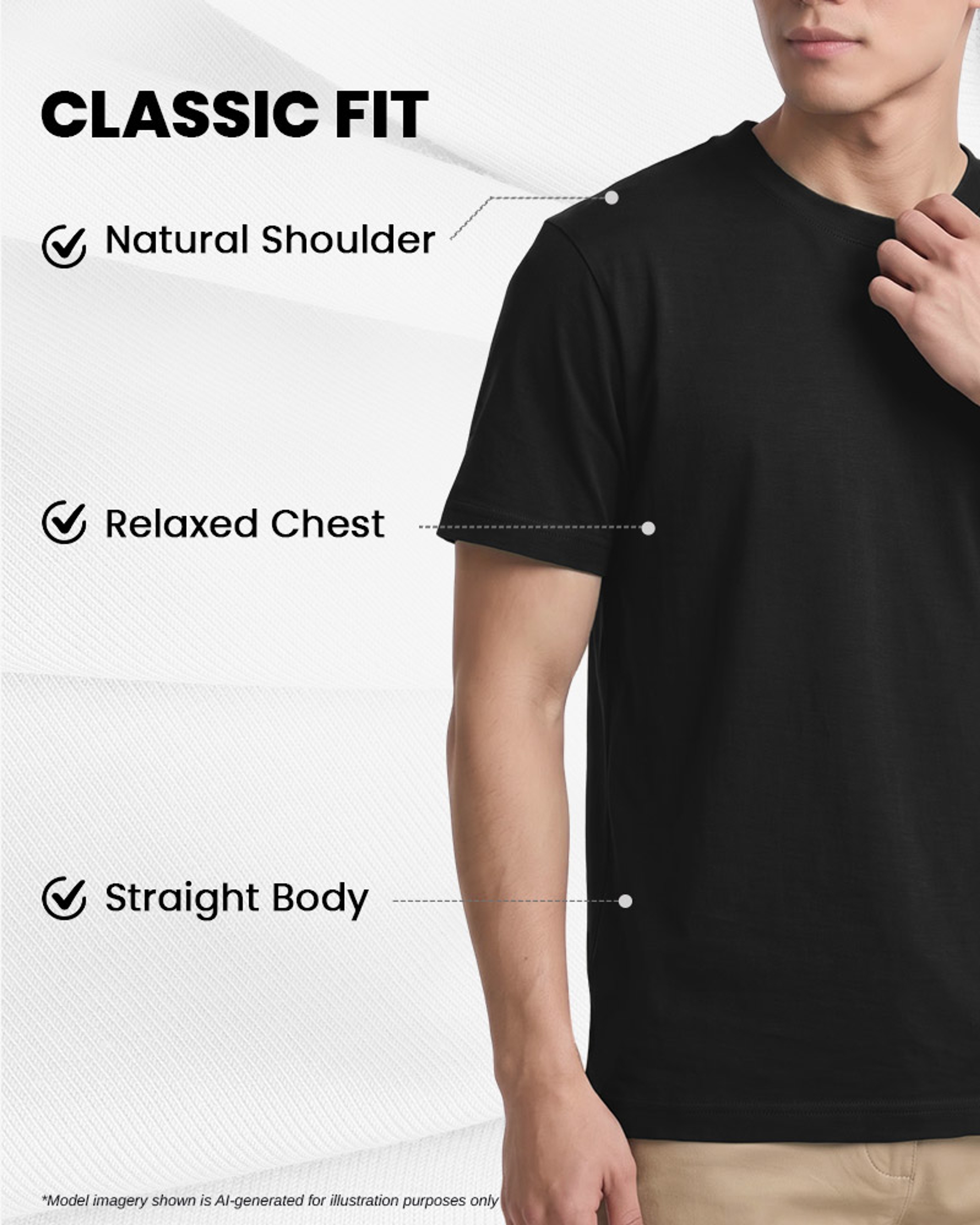 [Supima Cotton] Synctives Men's Classic Fit T-shirt 7