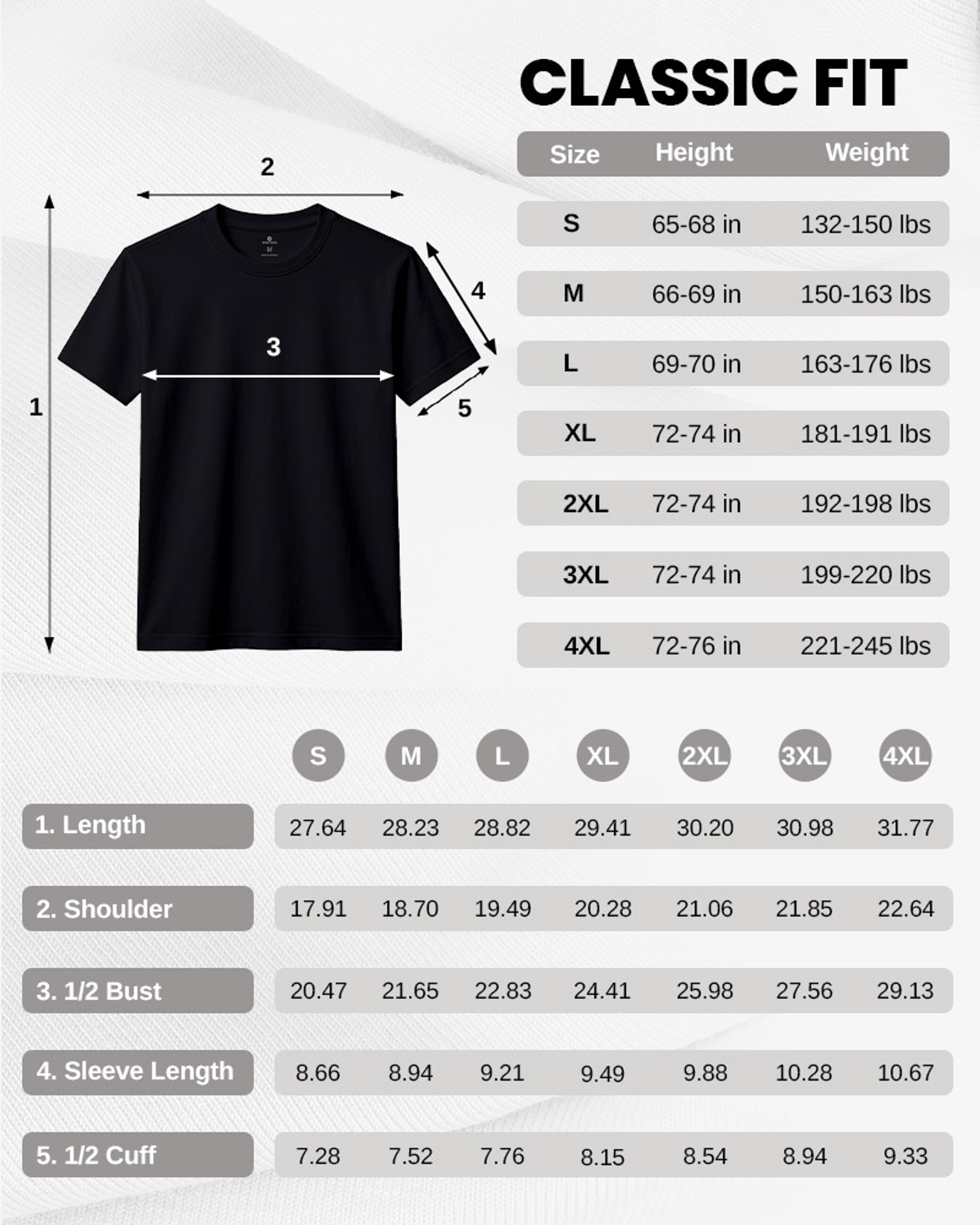 [Supima Cotton] Synctives Men's Classic Fit T-shirt 9
