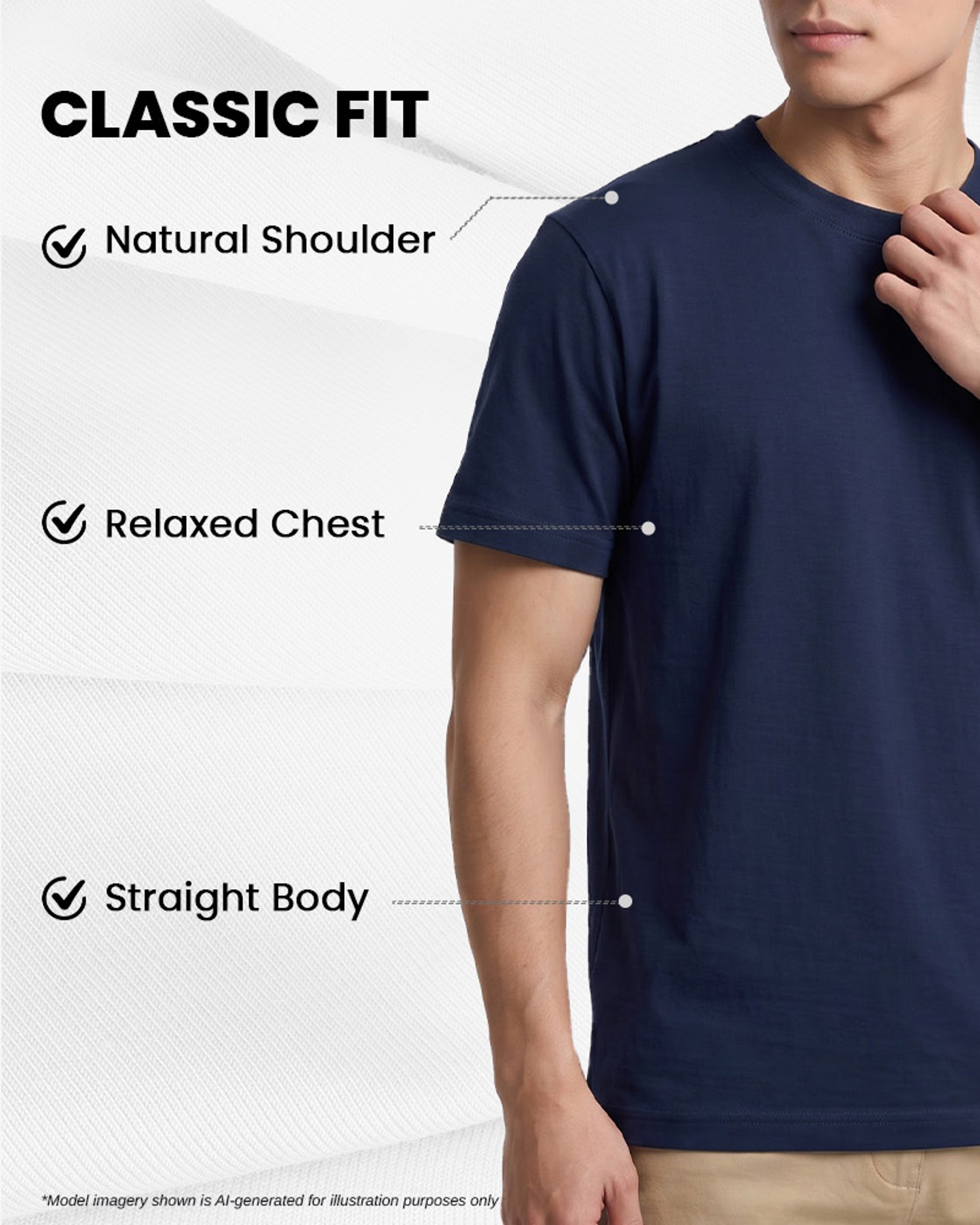 [Supima Cotton] Synctives Men's Classic Fit T-shirt 7