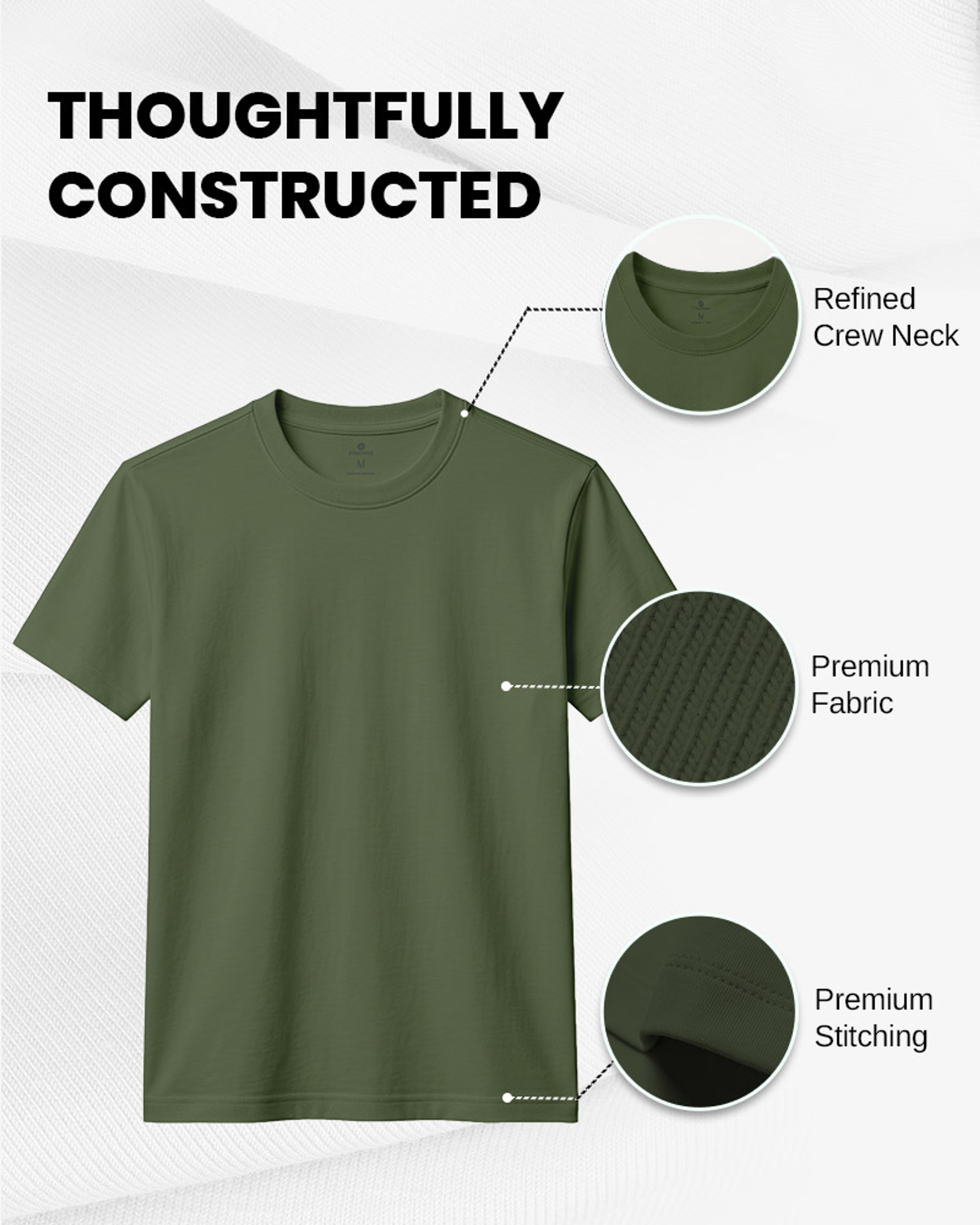 [Supima Cotton] Synctives Men's Classic Fit T-shirt 6