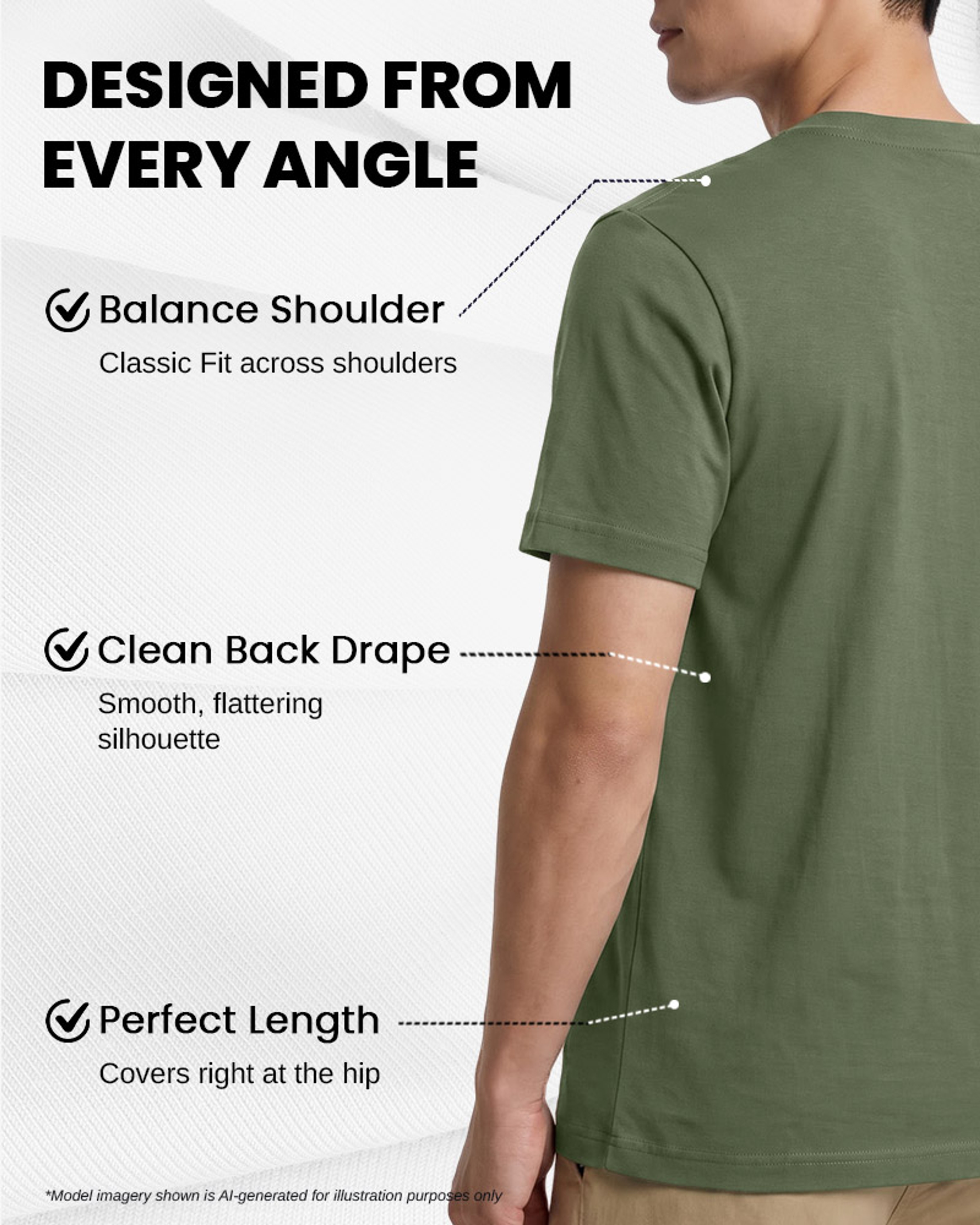 [Supima Cotton] Synctives Men's Classic Fit T-shirt 9