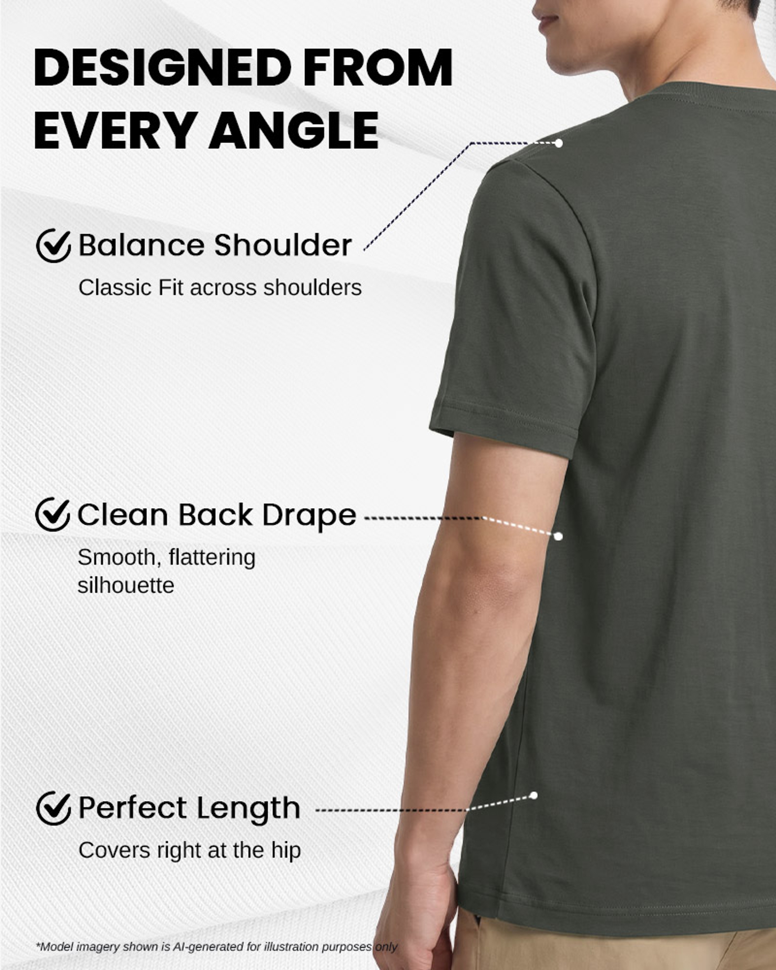 [Supima Cotton] Synctives Men's Classic Fit T-shirt 8
