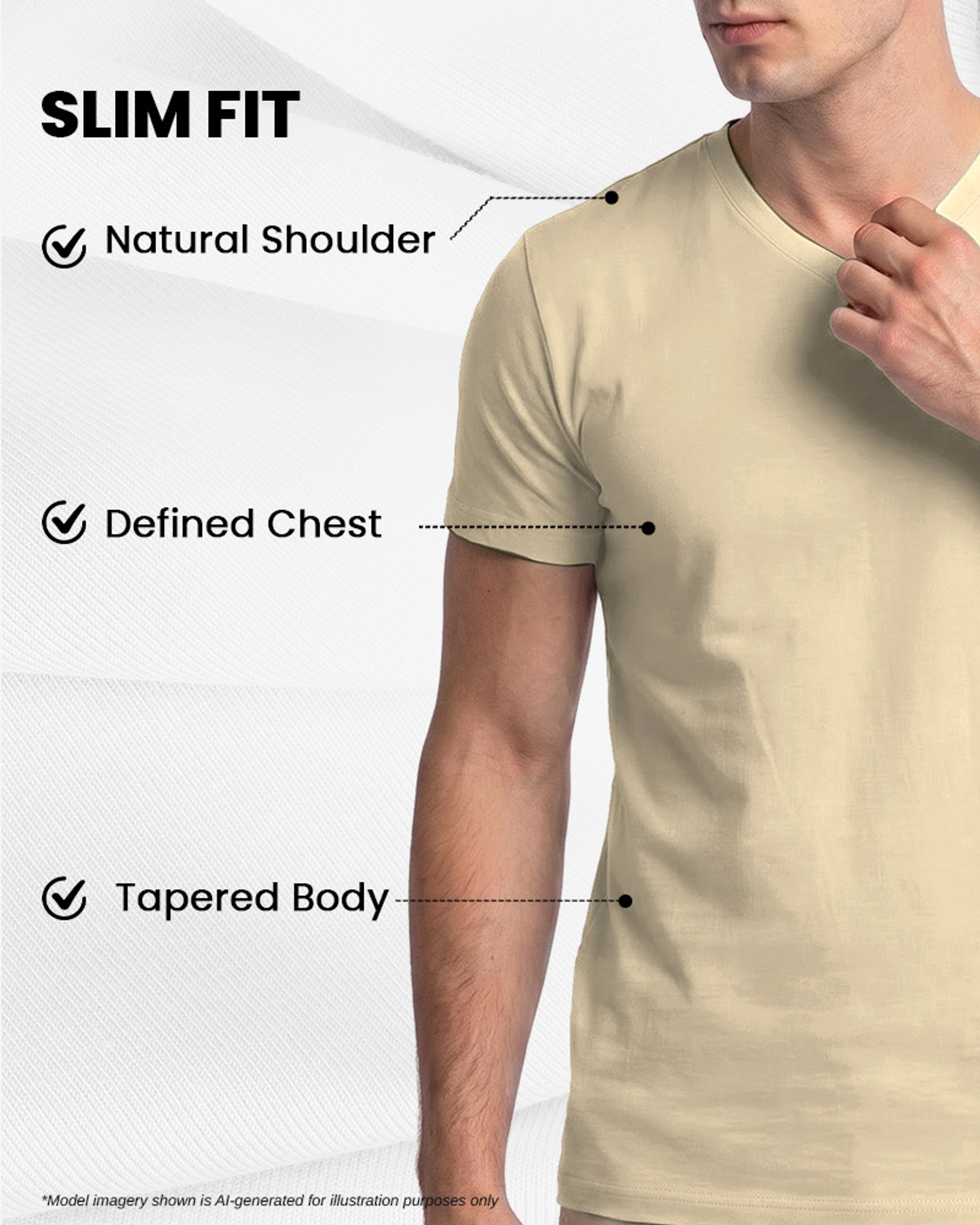 [Supima Cotton] Synctives Men’s Slim Fit V-Neck T-shirt 7