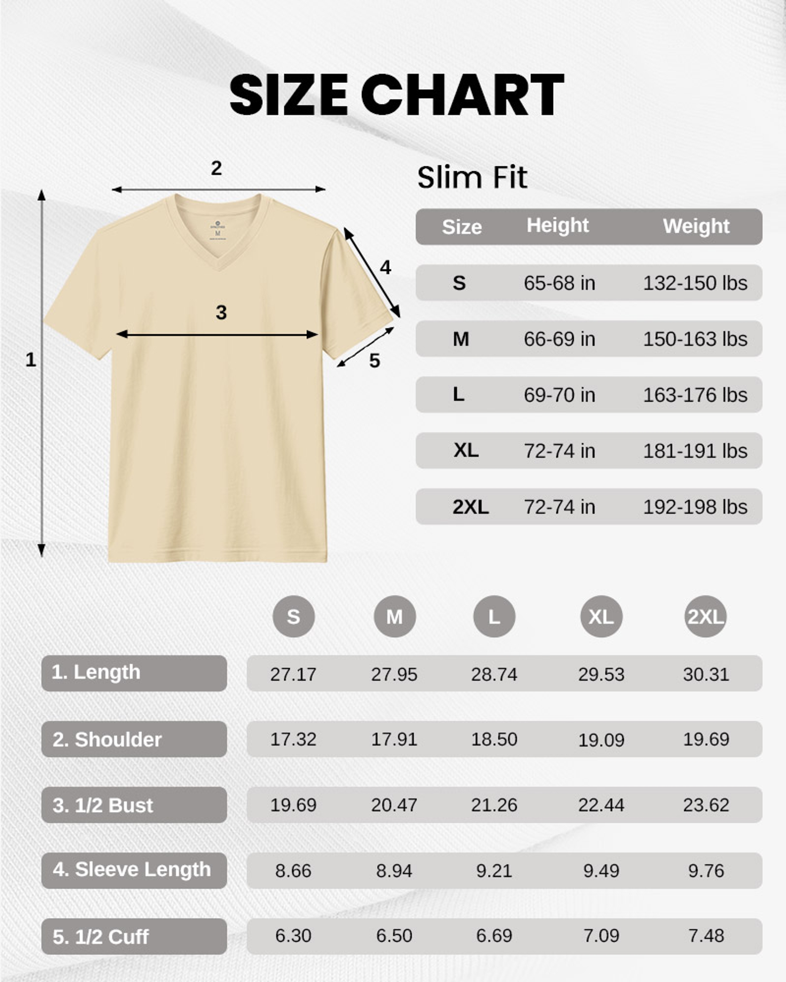 [Supima Cotton] Synctives Men’s Slim Fit V-Neck T-shirt 9