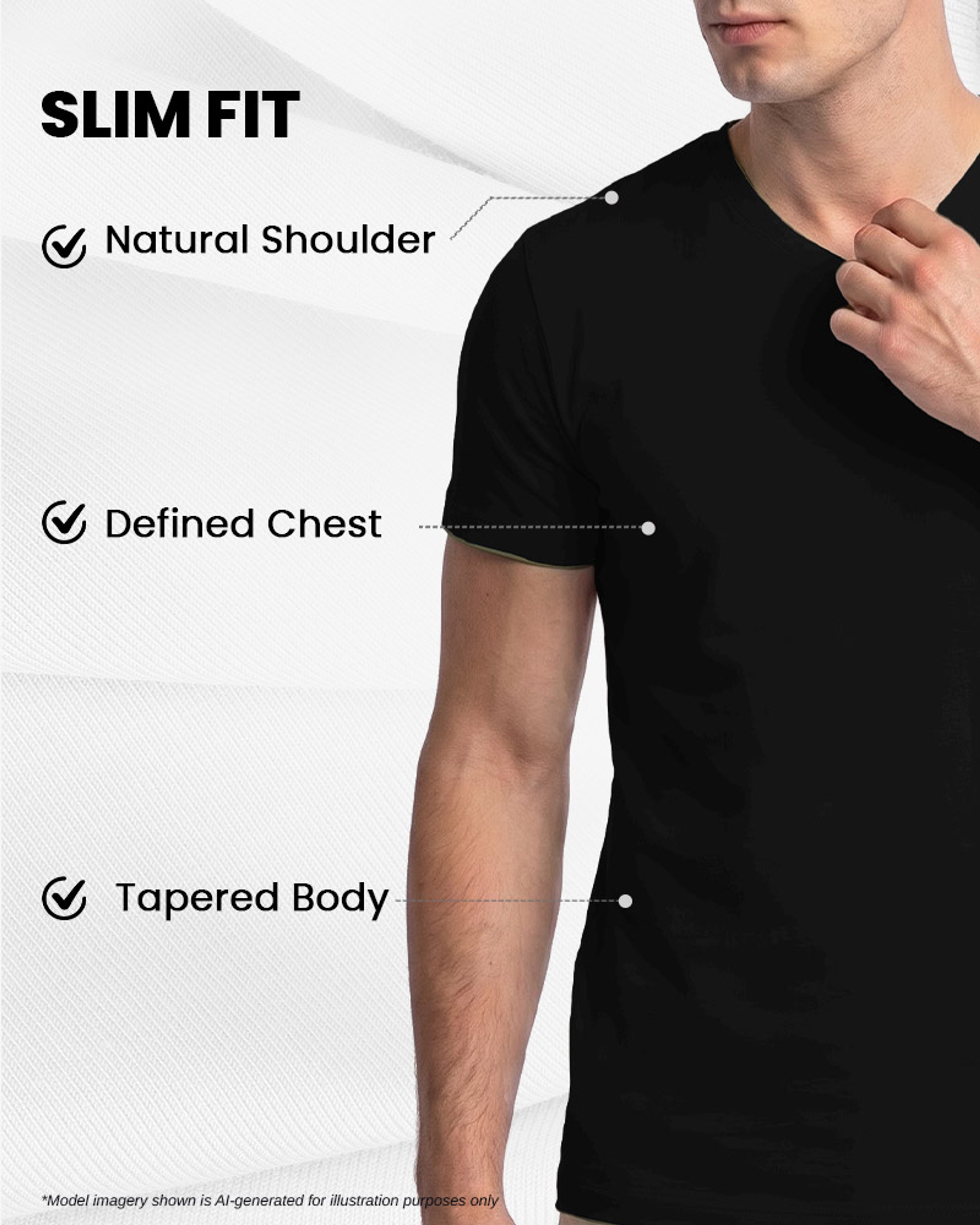 [Supima Cotton] Synctives Men’s Slim Fit V-Neck T-shirt 7