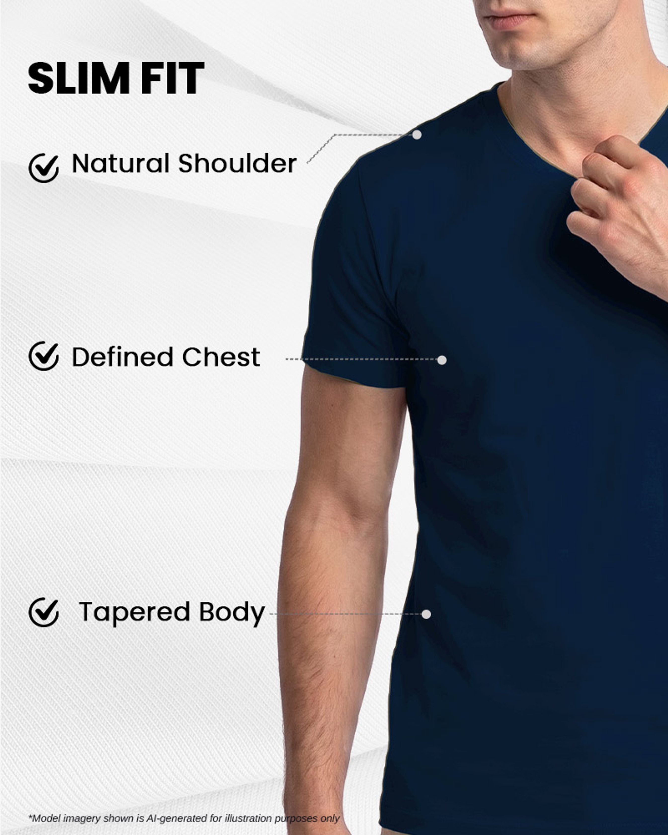 [Supima Cotton] Synctives Men’s Slim Fit V-Neck T-shirt 7