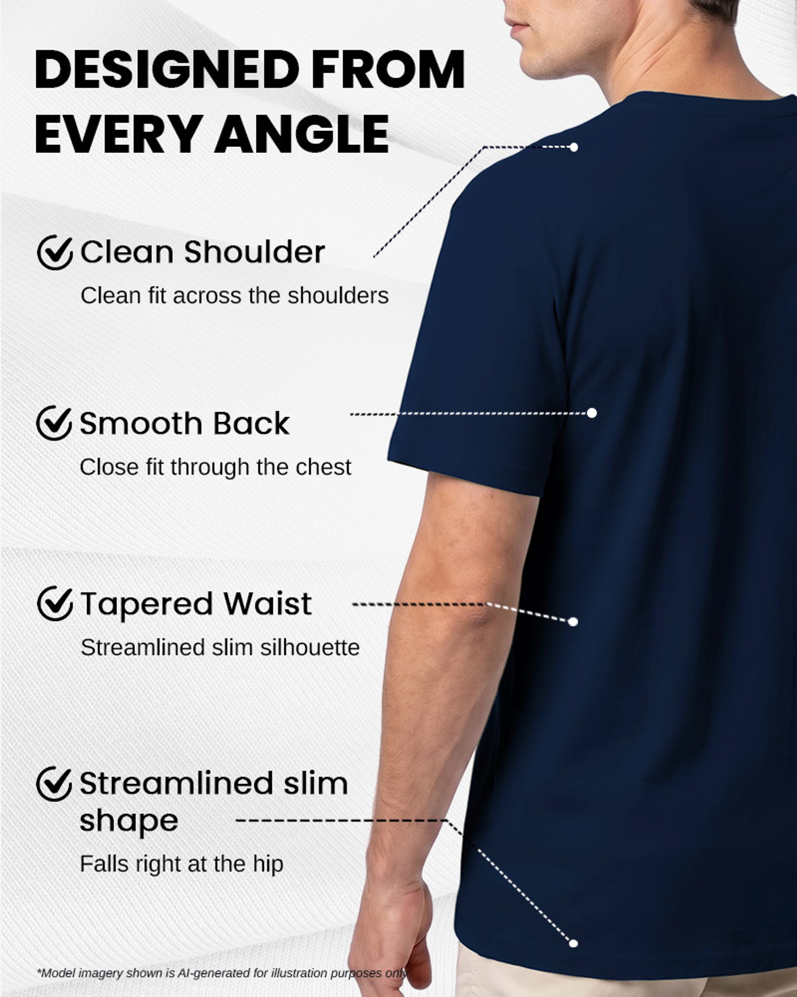 [Supima Cotton] Synctives Men’s Slim Fit V-Neck T-shirt 8