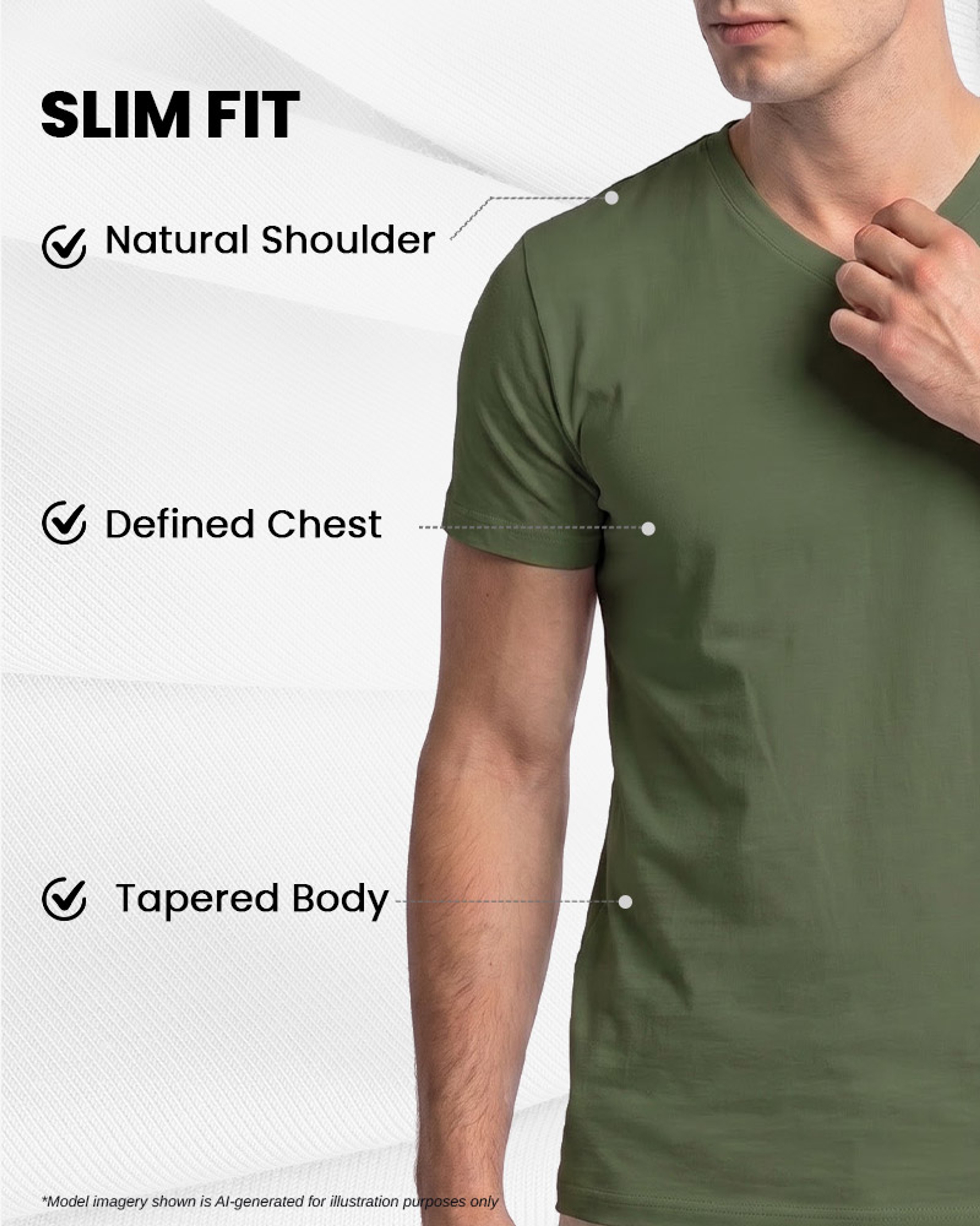 [Supima Cotton] Synctives Men’s Slim Fit V-Neck T-shirt 7