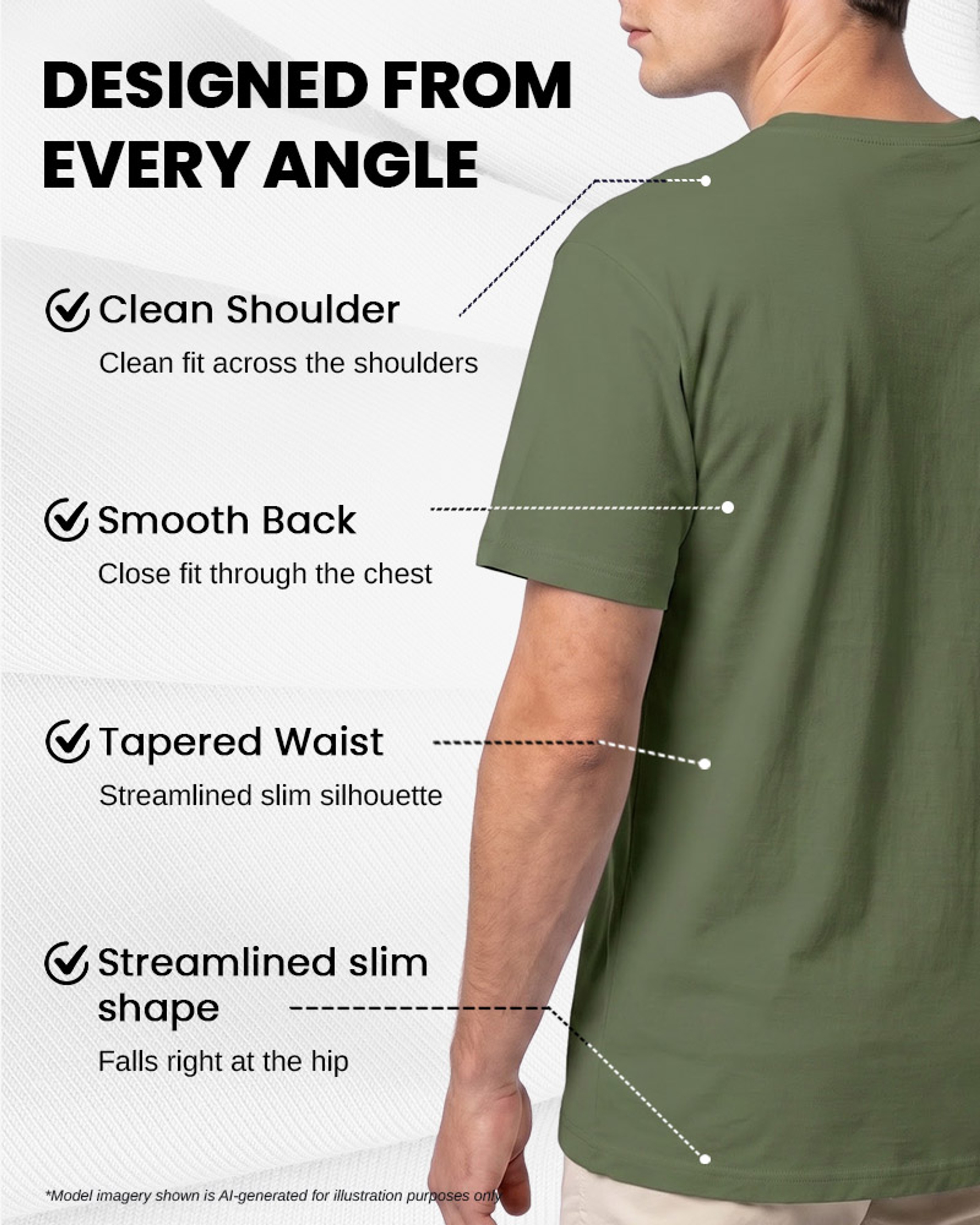 [Supima Cotton] Synctives Men’s Slim Fit V-Neck T-shirt 8