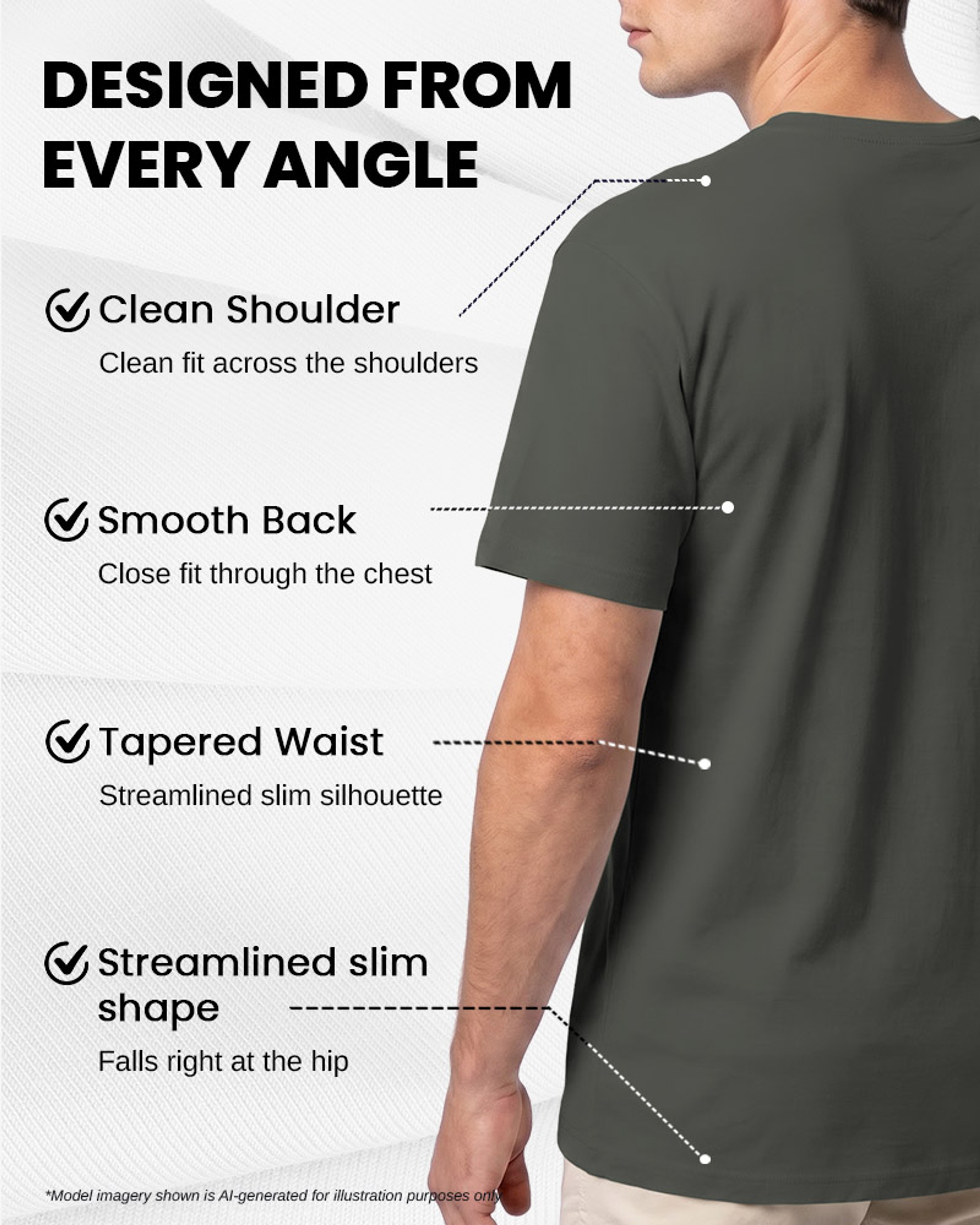 [Supima Cotton] Synctives Men’s Slim Fit V-Neck T-shirt 8