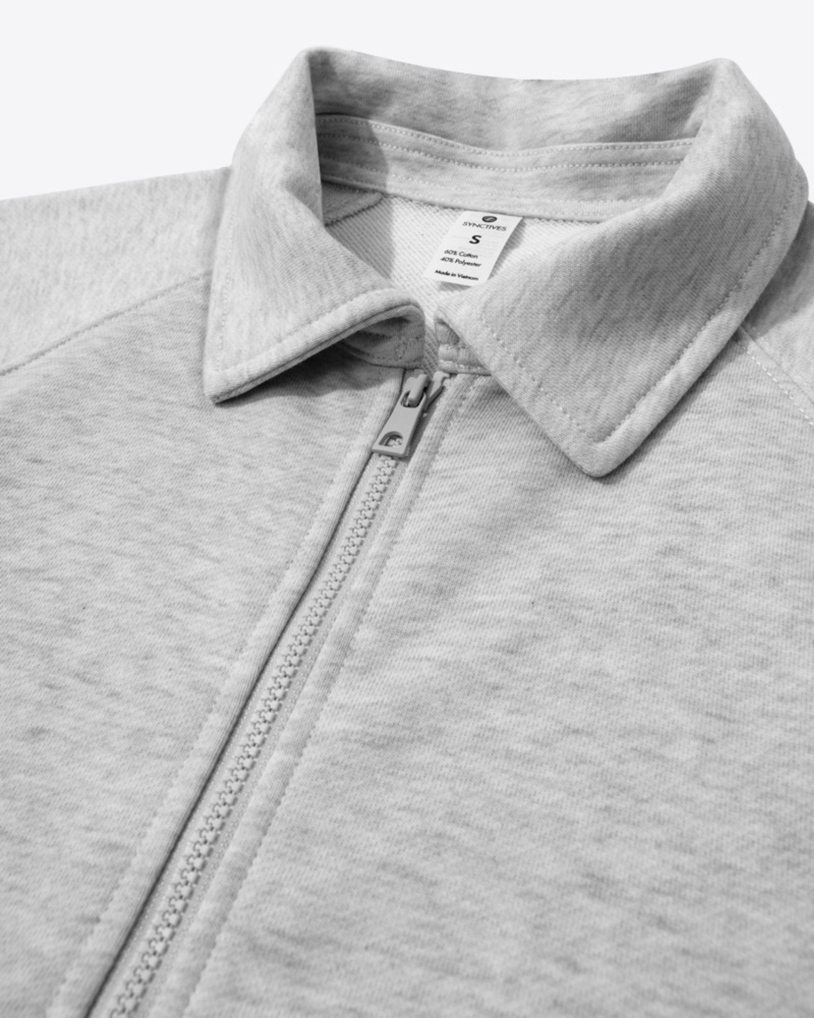 [French Terry] Synctives Women’s Relaxed Cropped Jacket 3