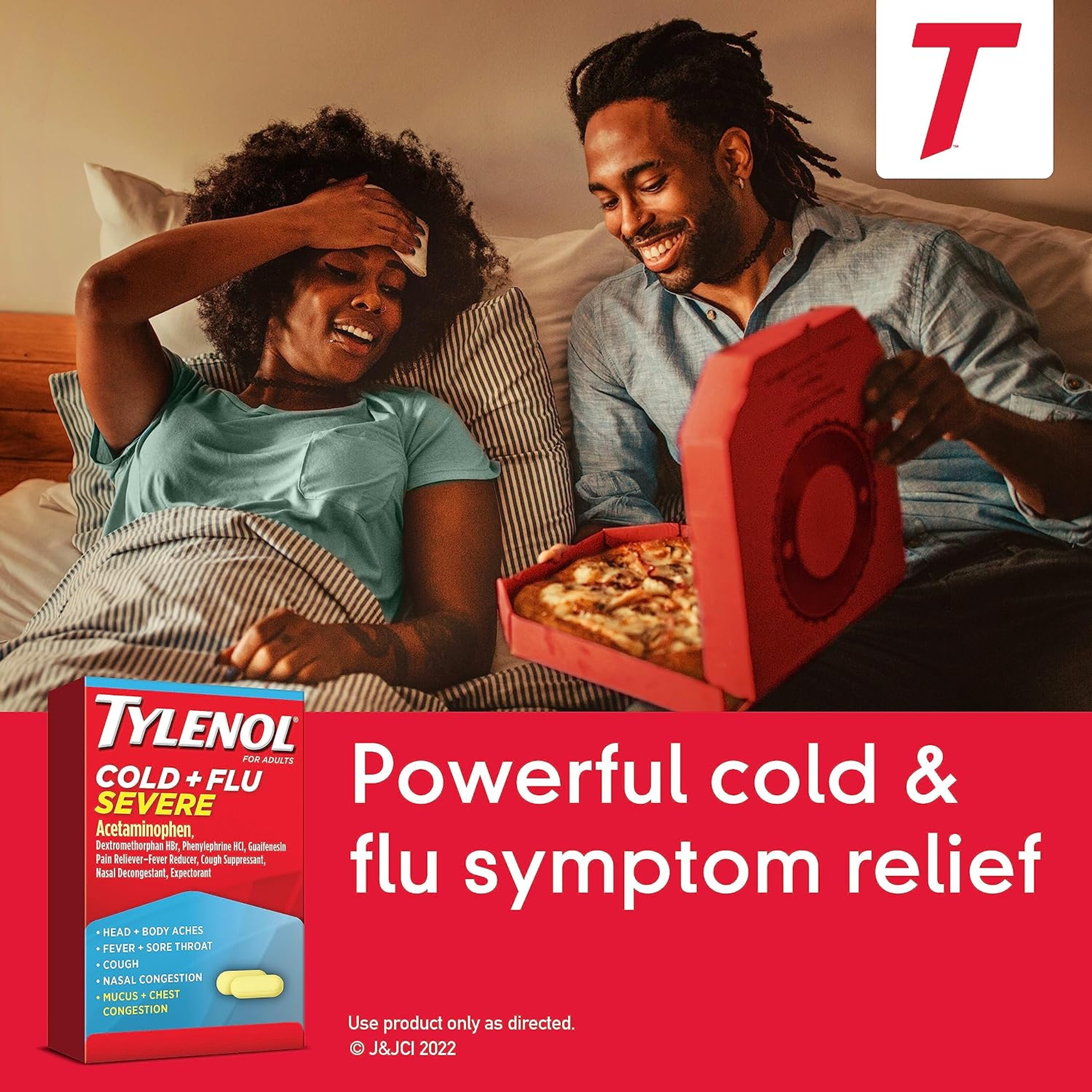 Tylenol Cold + Flu Severe Medicine Caplets for Cold & Flu Symptom Relief, Fever Reducer, Pain Reliever, Cough Suppressant, Nasal Decongestant & Expectorant with Acetaminophen, 24 ct. 5