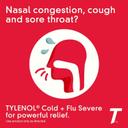 Tylenol Cold + Flu Severe Medicine Caplets for Cold & Flu Symptom Relief, Fever Reducer, Pain Reliever, Cough Suppressant, Nasal Decongestant & Expectorant with Acetaminophen, 24 ct. 2