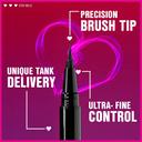 wet n wild Breakup Proof Waterproof Liquid Eyeliner, Black, 1 Count - Ultra-Fine Brush, 16H Long-Lasting Wear 3