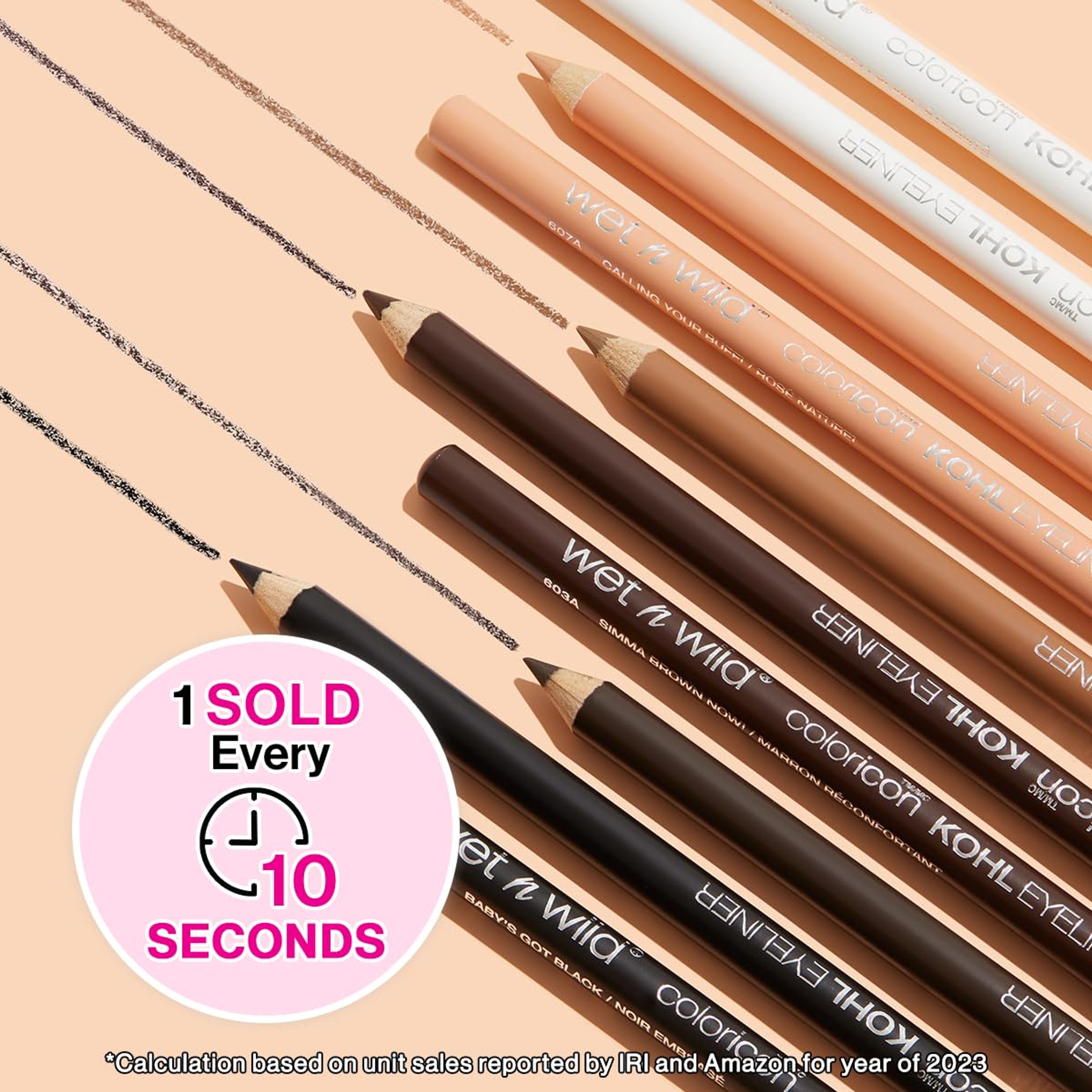 wet n wild Color Icon Kohl Liner Pencil, Simma Brown Now, 1 Count - Rich Hyper-Pigmented Color, Long-Wearing Matte Finish 2