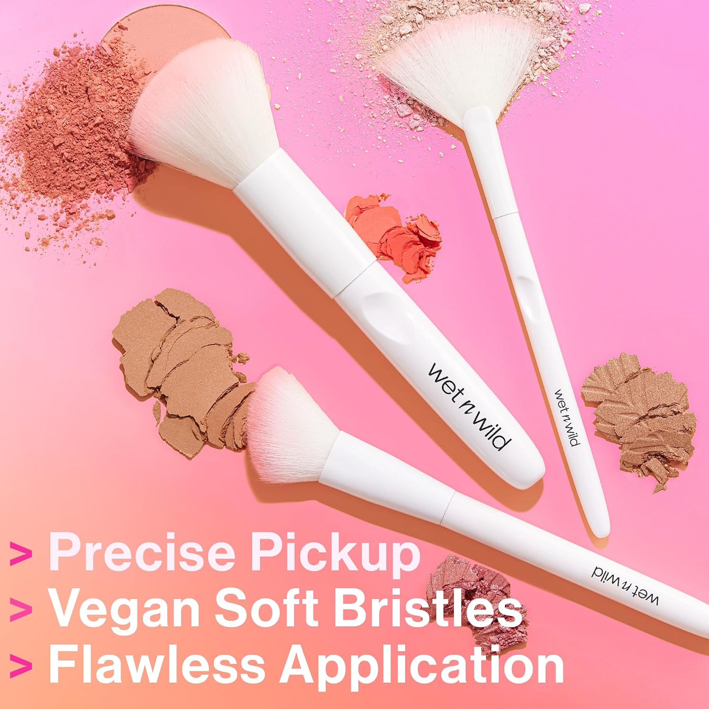 wet n wild Essential Powder Brush 1 Count - Ultra-Plush Synthetic Bristles for Flawless Application, Soft Touch 4