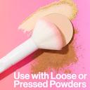 wet n wild Essential Powder Brush 1 Count - Ultra-Plush Synthetic Bristles for Flawless Application, Soft Touch 2