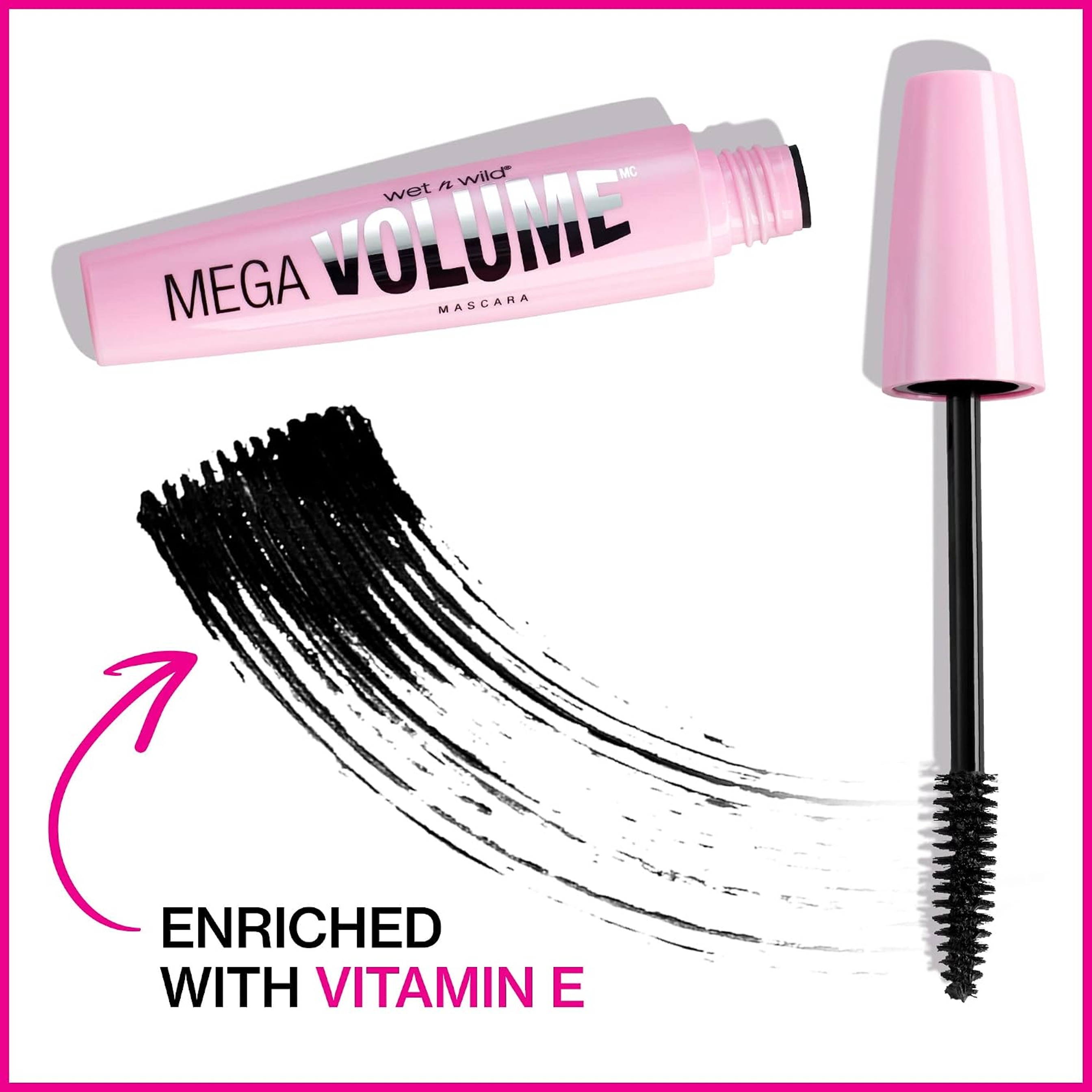 wet n wild Mega Volume Mascara, Very Black, 1 Count - Volumizing, Waterproof, Smudge-Resistant 4