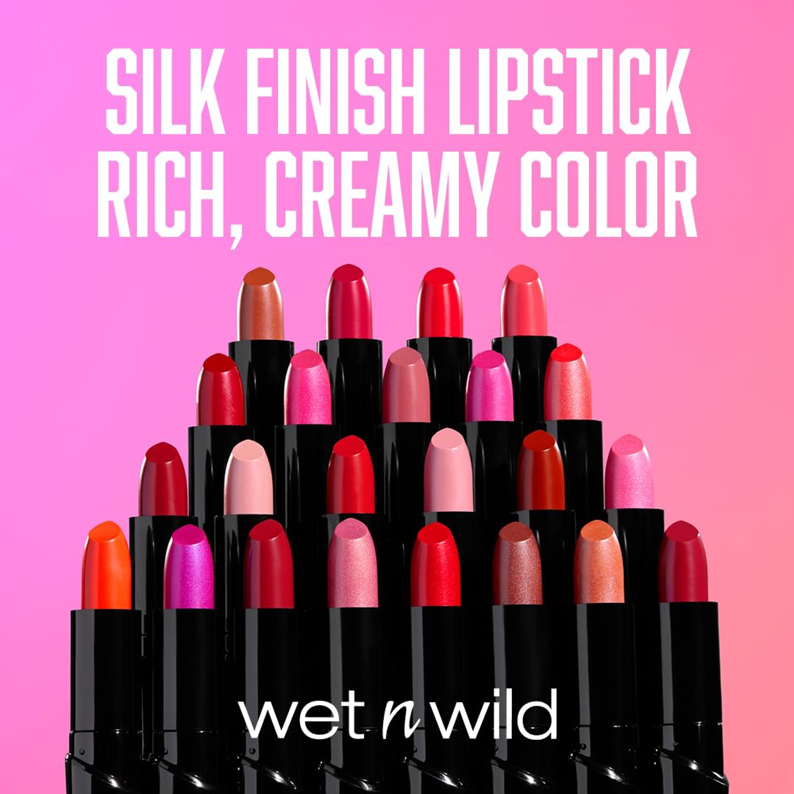 wet n wild Silk Finish Lipstick, Dark Pink Frost, 1 Count - Hydrating Rich Buildable Lip Color, Cruelty-Free & Vegan 6