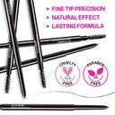 wet n wild Ultimate Brow Micro Brow Pencil, Deep Brown, 1 Count - Ultra Fine 1.5mm Tip, Draws Tiny Brow Hairs 3